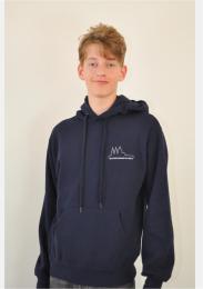 Kapuzensweater Deep Navy mit Schullogo