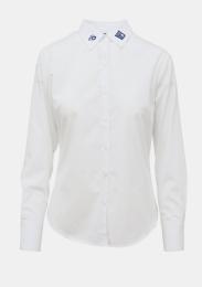 Bluse Langarm Mechatronik Weiss