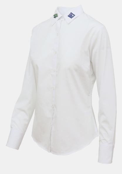1HTLESTBLU04 - Bluse Langarm Werkstofftechnik Weiss