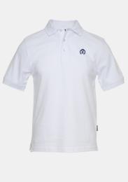 Polo Weiß mit Schullogo