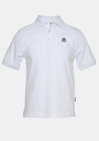 1MRPOKA - Polo Weiß mit Schullogo